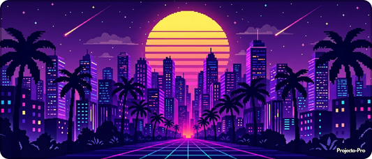 Retro Synthwave Skyline